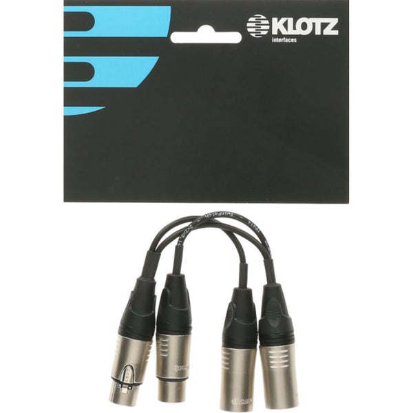 Klotz XLR-ZSPLIT XLR Z-split adapter 0.2 meter