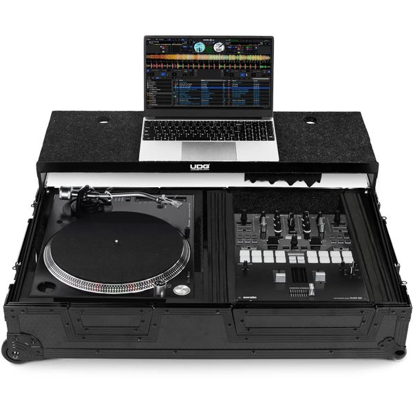 UDG U91100BL Ultimate Flight Case Single Turntable Battle voor 10" en 12" mixers