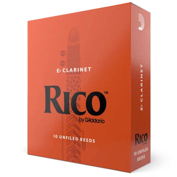 D'Addario Woodwinds RBA1020 Rico Eb-klarinetriet, 2.0, 10-pack, Unfiled