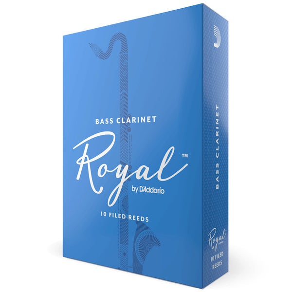D'Addario Woodwinds REB1020 Royal Bassklarinetriet, sterkte 2.0, 10 stuks, filed.