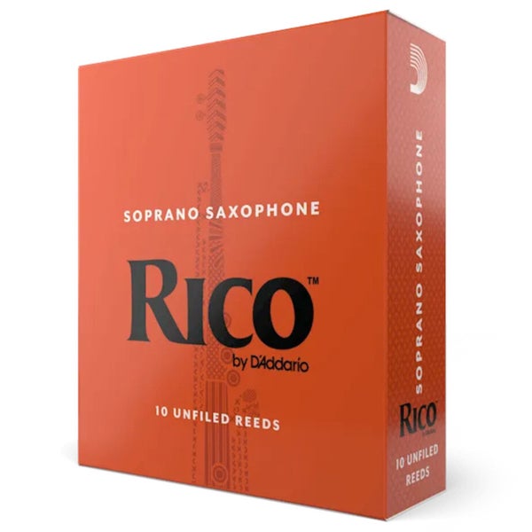 D'Addario Woodwinds RIA1020 Rico Sopraansaxofoonriet, 2.0, 10-pack, Unfiled
