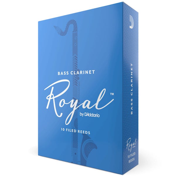 D'Addario Woodwinds REB1025 Royal Bassklarinetriet, sterkte 2.5, 10 stuks, filed