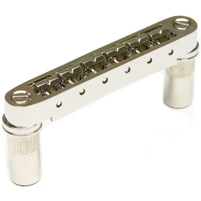 Graph Tech PM 8863 N0 ResoMax NV1 Tune-O-Matic Bridge met ResoMax Zadel (grote schroefpennen, 6mm) - Nikkel