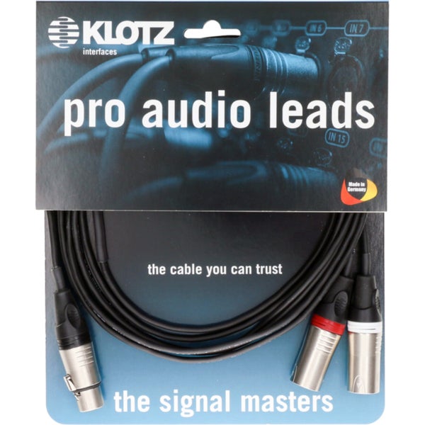 Klotz SMY414K-050 Stereo microfoon Y-kabel 5 meter