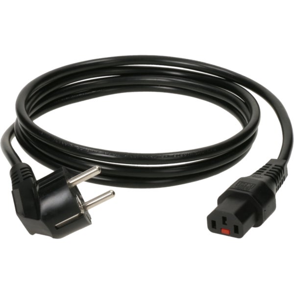 Klotz PIE-SL0200 Stroomkabel Schuko naar IEC-Lock C13 2 meter
