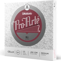 D'Addario J59 1/2M Pro-Arté Cello String Set 1/2 Scale, Medium Tension Cello snaren