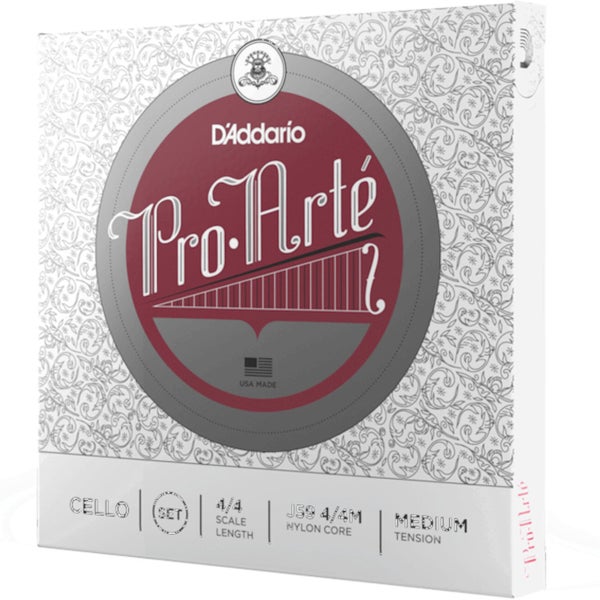 D'Addario J59 4/4M Pro-Arté Cello String Set,4/4 Scale, Medium Tension Cello snaren
