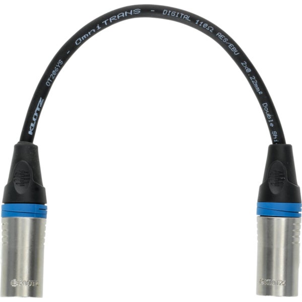 Klotz XLR-DMXK5M5M DMX genderchanger kabel 5-polig 0.2 meter