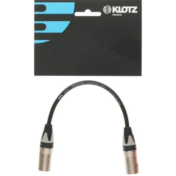 Klotz XLR-MM XLR mannelijke adapter / genderchanger 0.2 meter