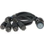 Klotz LT-I20015 6-kanaals stroomverdelerkabel 1 meter