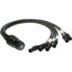 Klotz LT-I20016 6-kanaals power fanout kabel 1 meter