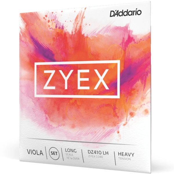 D'Addario DZ410 LH Zyex Viola String Set Long Scale, Heavy Tension Zyex altvioolsnaarset