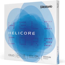 D'Addario H510 1/8M Helicore Cello String Set 1/8 Scale,Medium Tension Cello snarenset