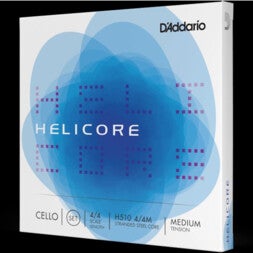 D'Addario H510 4/4M Helicore Cello String Set 4/4 Scale,Medium Tension Cello snaren