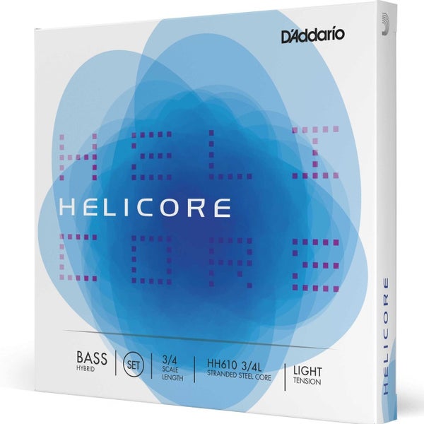 D'Addario HH610 3/4L Helicore Hybrid Bass 3/4 Scale,Light Tension Contrabas snaren set