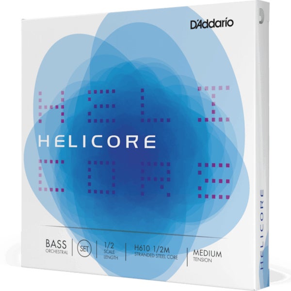 D'Addario H610 1/2M Helicore Orchestral Bass String Set Medium Tension Orkest contrabas
