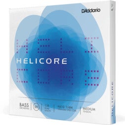 D'Addario H610 1/4M Helicore Orchestral Bass String Set,Medium Tension contrabas snaren