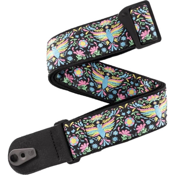 D'Addario 50TC01 D'Addario Pad Lock Woven Guitar Strap Nylon gitaarband met pad lock
