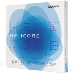 D'Addario HS610 3/4M Helicore Solo Bass String Set, Medium Tension Solo contrabas snarenset