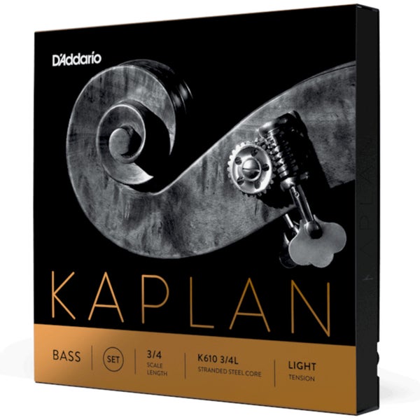 D'Addario K610 3/4L Kaplan Bass String Set 3/4 Scale, Light Tension Contrabas