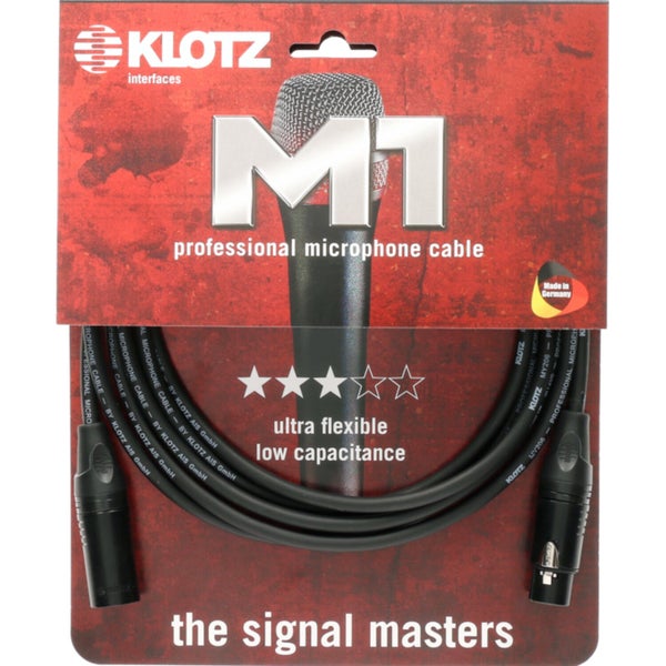 Klotz M1KB1FM0500 Professionele XLR-microfoonkabel 5 meter