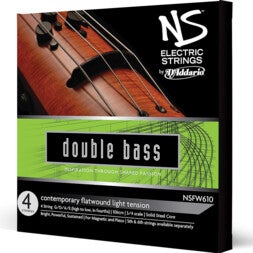 D'Addario NSFW61 NS Electric Contemporary Bass,3/4 Scale,Light Tension snarenset elektrische contrabas