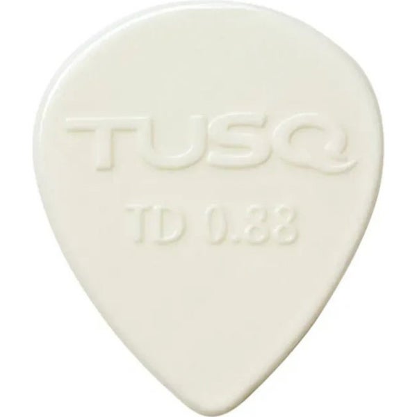 Graph Tech PQP 0588 W6 TUSQ Tear Drop Pick Player's Pack, 0.88 mm, Wit, 6 stuks