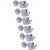 Grover 205-18CL6 Mid-Size Rotomatics with Round Button Chrome Gitaar Stemmechanieken