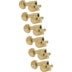 Grover 205-18GL6 Mid-Size Rotomatics with Round Button Gold Gitaar stemmechanieken
