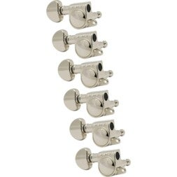 Grover 205-18NL6 Mid-Size Rotomatics with Round Button Nickel gitaar stemmechanieken