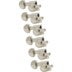 Grover 205-18NL6 Mid-Size Rotomatics with Round Button Nickel gitaar stemmechanieken