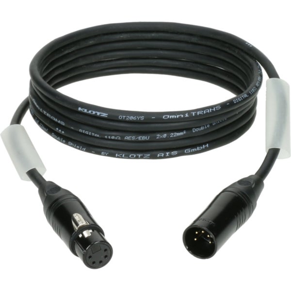 Klotz PD3-5XH11A020.0 Klotz OT206YS DMX-kabel met XLR 5p F/M 20 meter