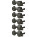 Grover 205BNL6 Mini Rotomatics with Round Button Black Nickel Gitaartuners, 6-in-line