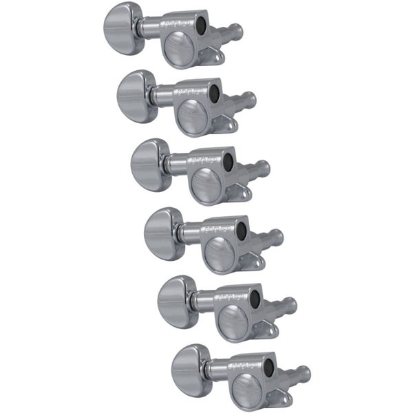 Grover 205CL6 Mini Rotomatics with Round Button, Chrome Stemmechanieken