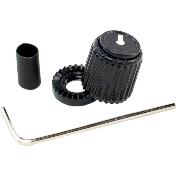 D'Addario PW-LNS-01B LokNob Small - Black Plastic Knop voor Effecten en Instrumenten