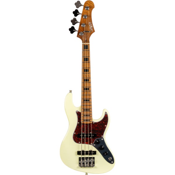 JET Guitars JB-300 Travel Olympic White compacte elektrische basgitaar