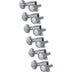 Grover 305 CL6 Mid-Size Rotomatics with Round Button Chrome Gitaar stemmechanieken set