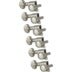 Grover 305 NL6 Mid-Size Rotomatics with Round Button, Nickel Stemmechanieken voor gitaar