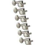 Grover 305 NL6 Mid-Size Rotomatics with Round Button, Nickel Stemmechanieken voor gitaar
