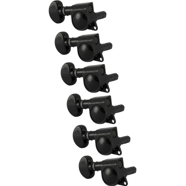 Grover 406BCL6 Mini Locking Rotomatic, Black Chrome Mini Locking Stemmechanieken
