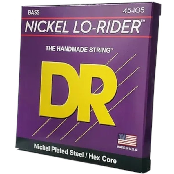 DR Strings NLLH-40 Nickel Lo-Rider Bas Snaren – Extra Light