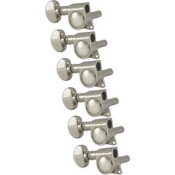 Grover 406NL6 Mini Locking Rotomatic, Nickel gitaar stemmechanieken
