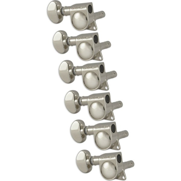 Grover 406NL6 Mini Locking Rotomatic, Nickel gitaar stemmechanieken