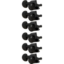 Grover 505BCL6 Mini Roto-Grip Locking Rotomatics, Black Chrome Mini Rotomatics