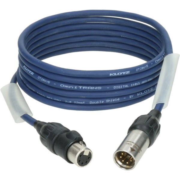 Klotz PD4-5XP11A002.0 Dubbel afgeschermde DMX/AES kabel 2 meter