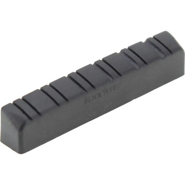 Graph Tech PT 1575 00 Black TUSQ XL Slotted Guitar Nut 12-Snarige (1/4" Dik) Akoestisch/Elektrisch Vlak
