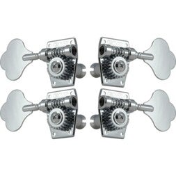 Grover 142C Vintage Bass Machines Heads, 2 + 2 - Chrome basgitaar stemmechanieken