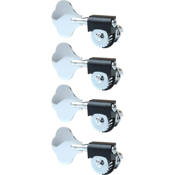 Grover 143CL4 Lightweight Bass Machine Heads, 4-in-Line, Chrome basgitaar stemmechanieken