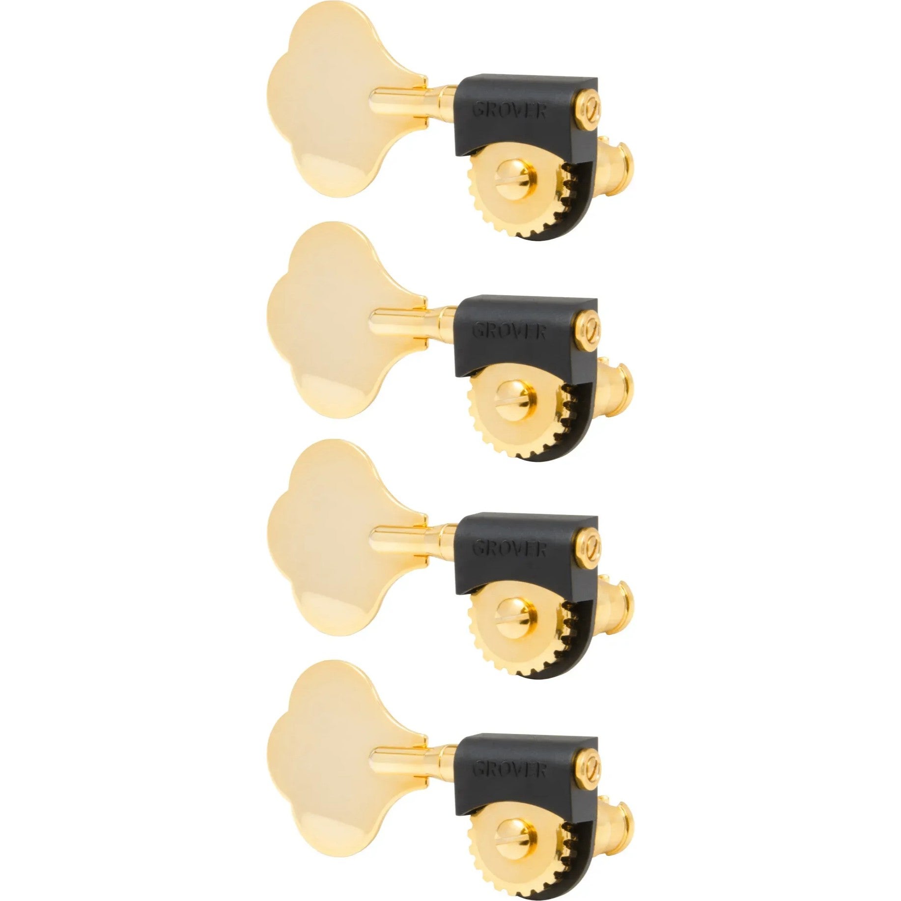 Grover 143GL4 Lightweight Bass Machines, 4-in-Line, Gold basgitaar stemmechanieken