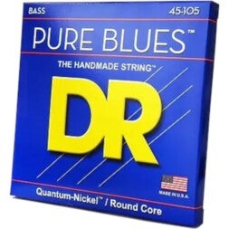 DR Strings PB6-30 PURE BLUES Medium 30-125 Quantum Nickel Bas Snaarset